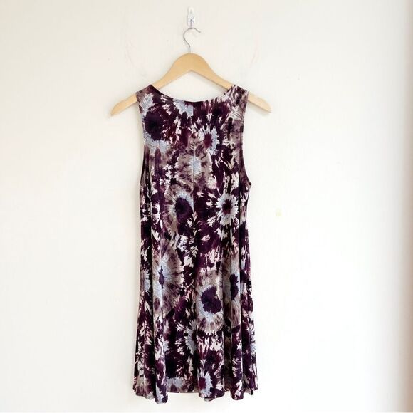 Hourglass Lilly Purple Tie Dye Swing Dress - Picture 3 of 6